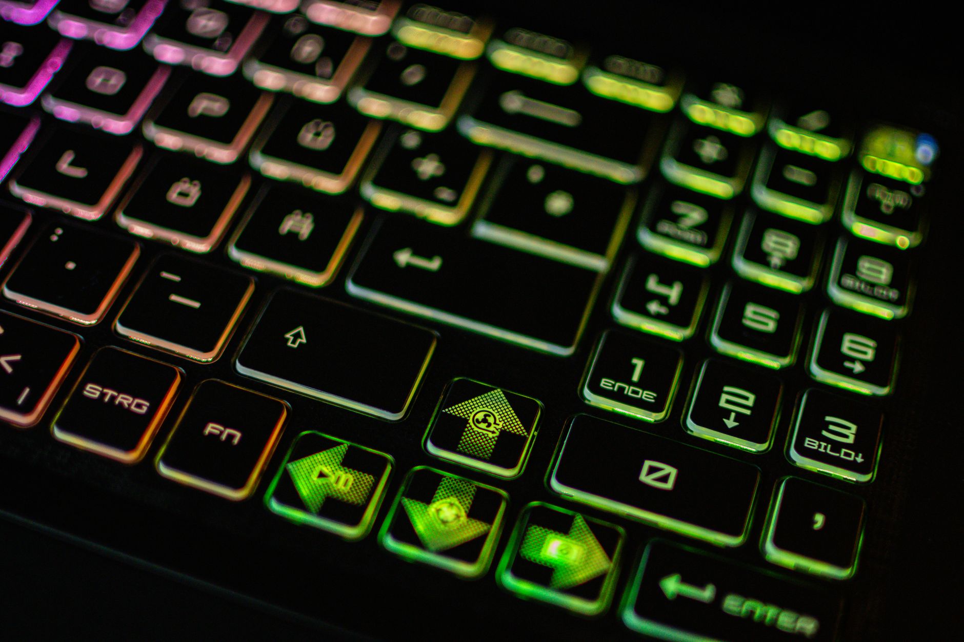 mini keyboard keys close-up compact controller