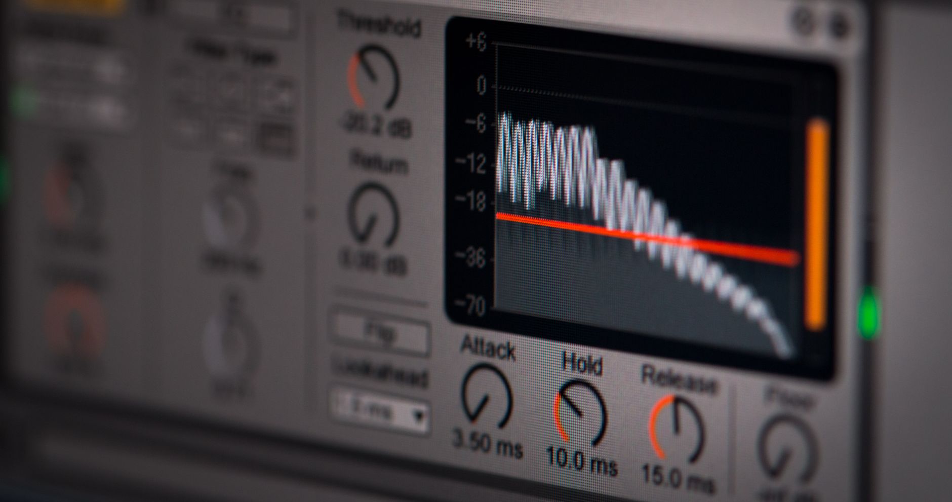 focusrite scarlett audio interface close-up