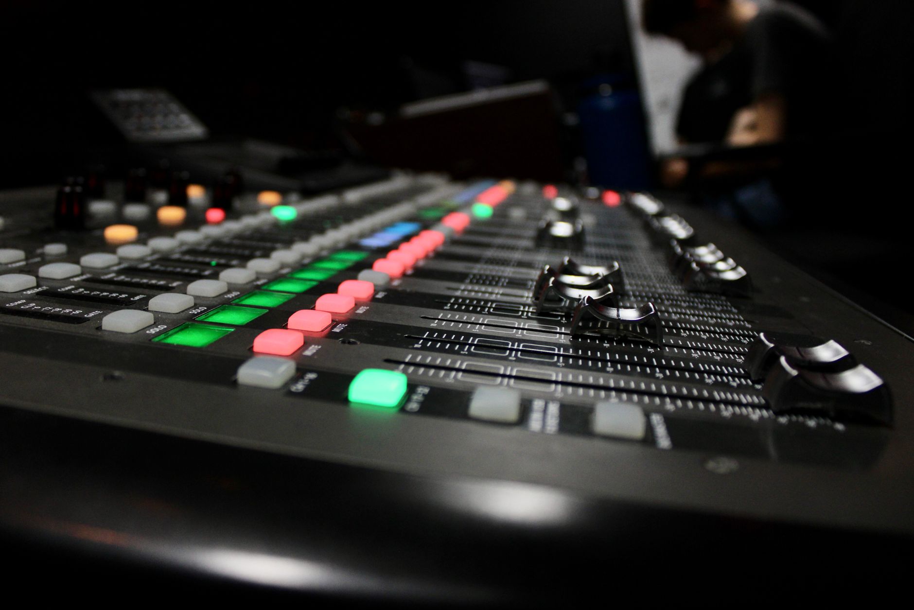 audio interface USB preamp knob close-up