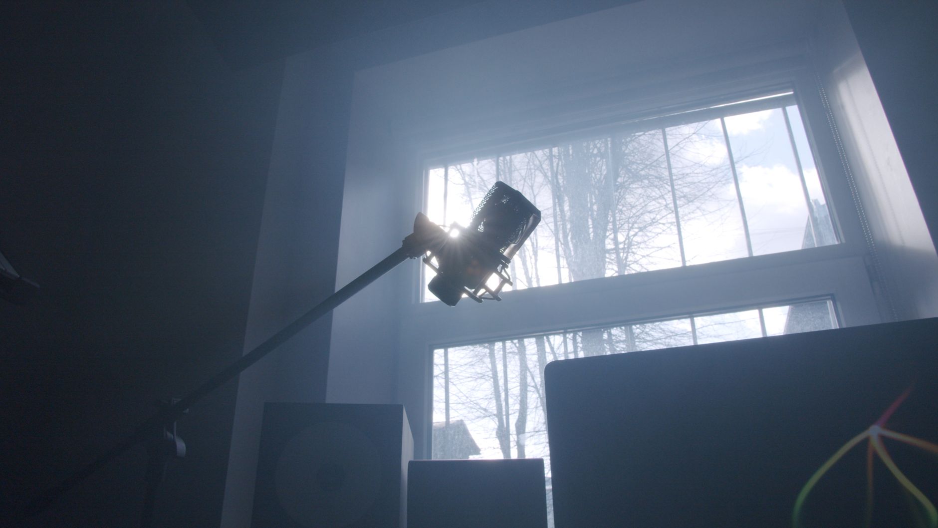Shure SM7B dynamic microphone broadcast arm