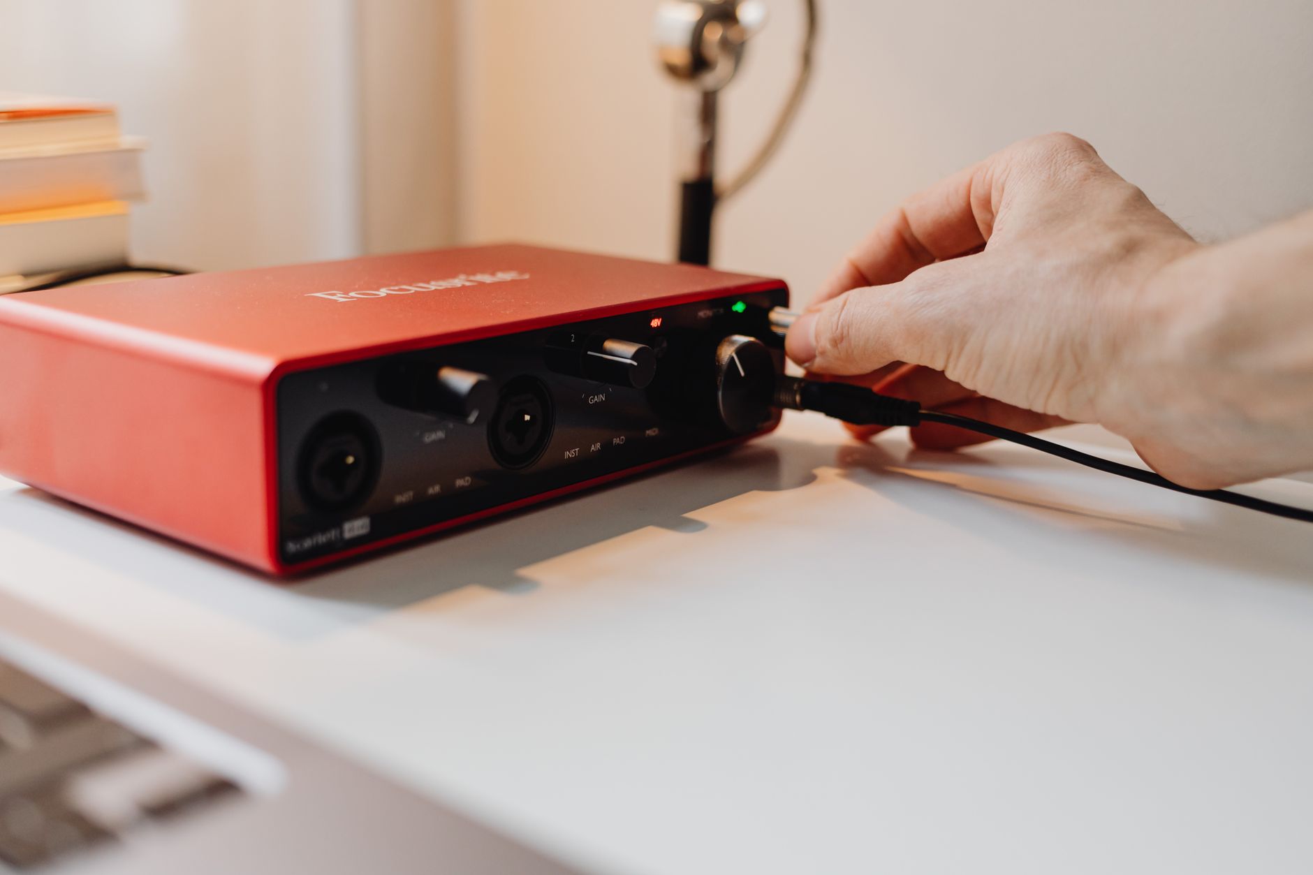 audio interface signal flow diagram studio desk