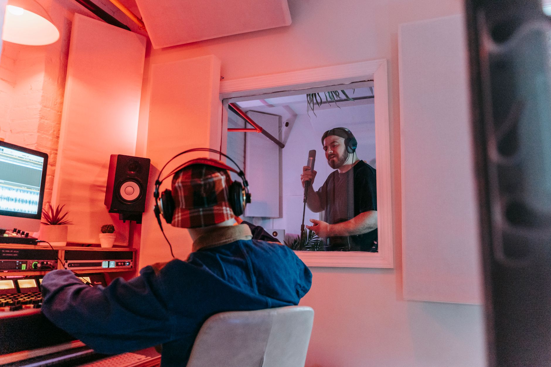 studio monitor nearfield placement on mixing desk